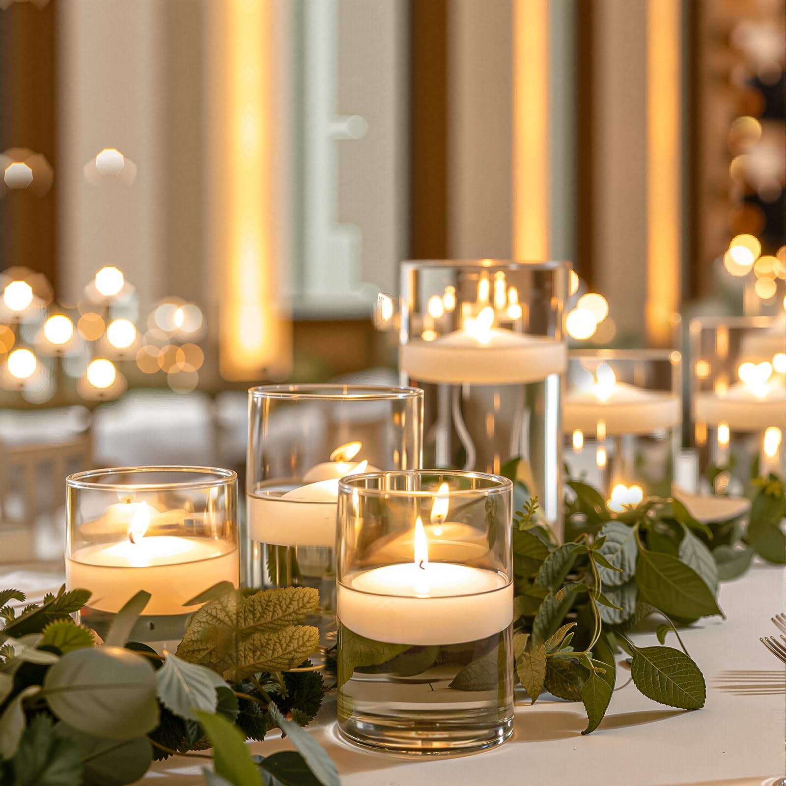 UPBUD minimalist clear vase with smooth finish enhances florals