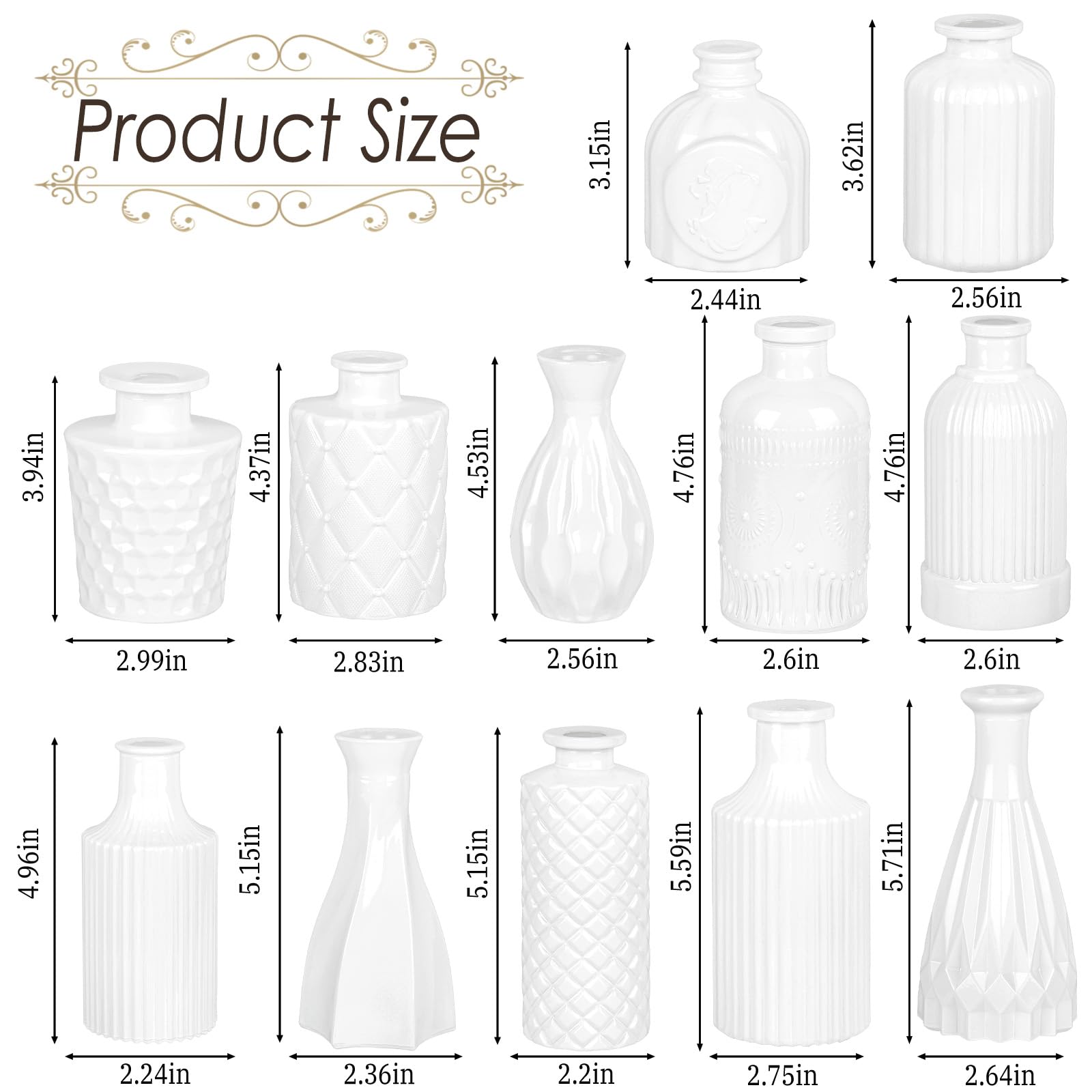 UPBUD small glass vases in varying sizes create dynamic centerpieces