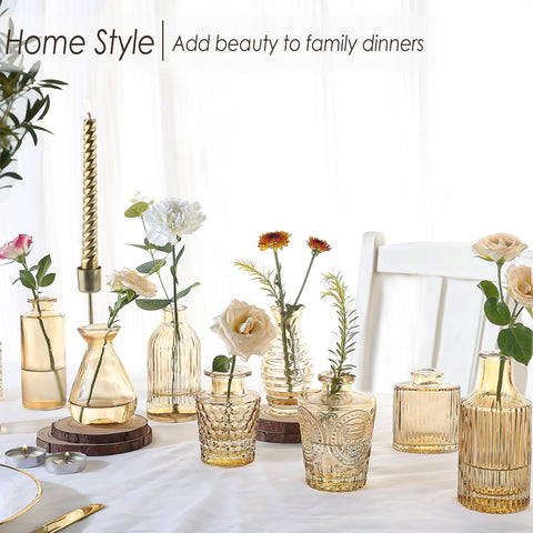 UPBUD vintage bohemian bud vase collection enhances weddings and home displays.