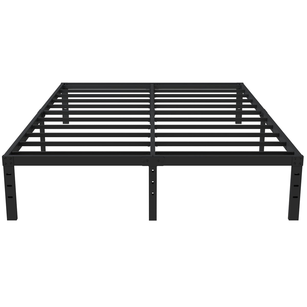 Upcanso 16-inch queen bed frame with metal slats for solid mattress support
