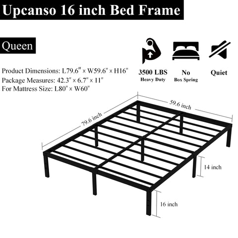 Upcanso frame design minimizes noise for peaceful nights
