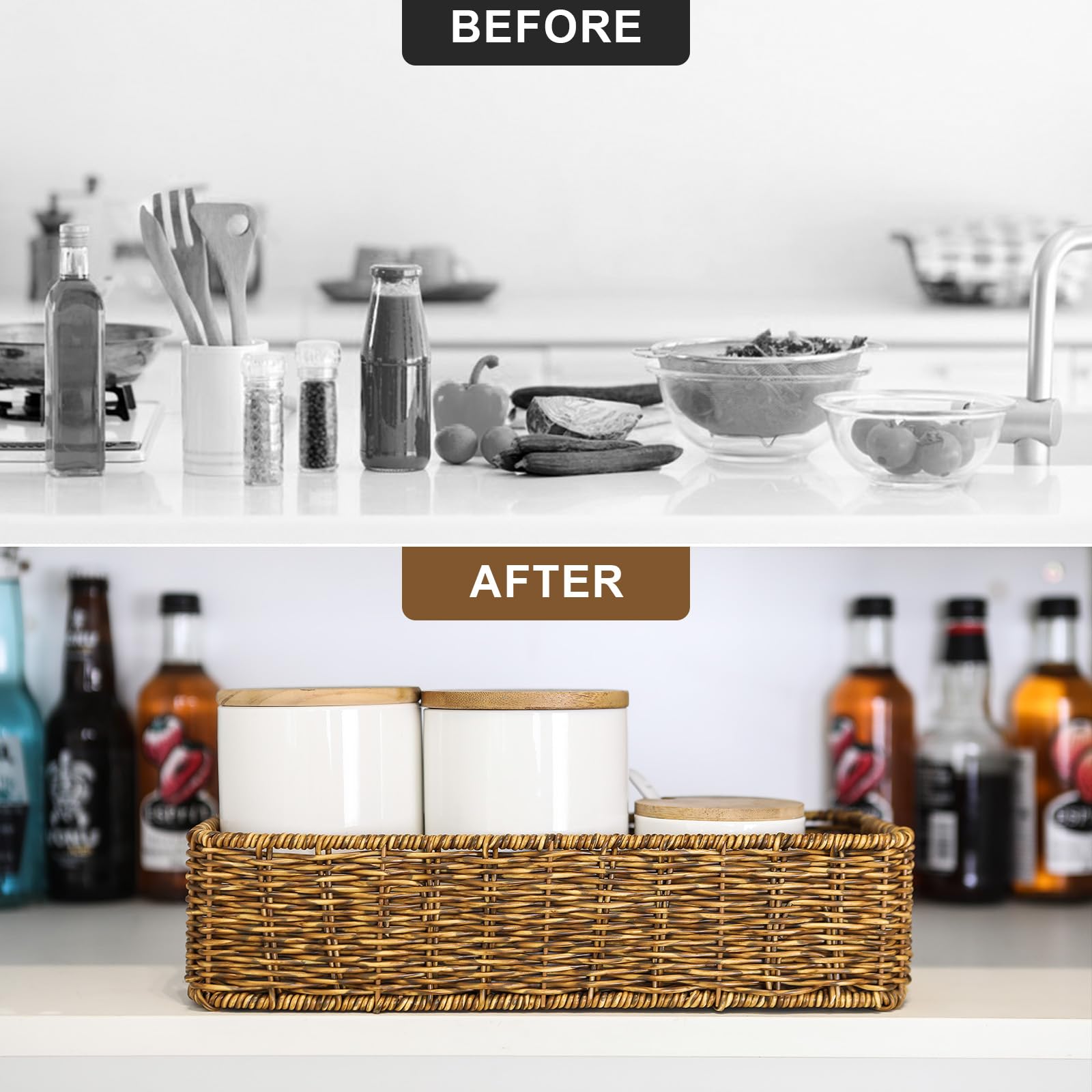 UPINFREE compact organizer for cosmetics and small supplies on dresser