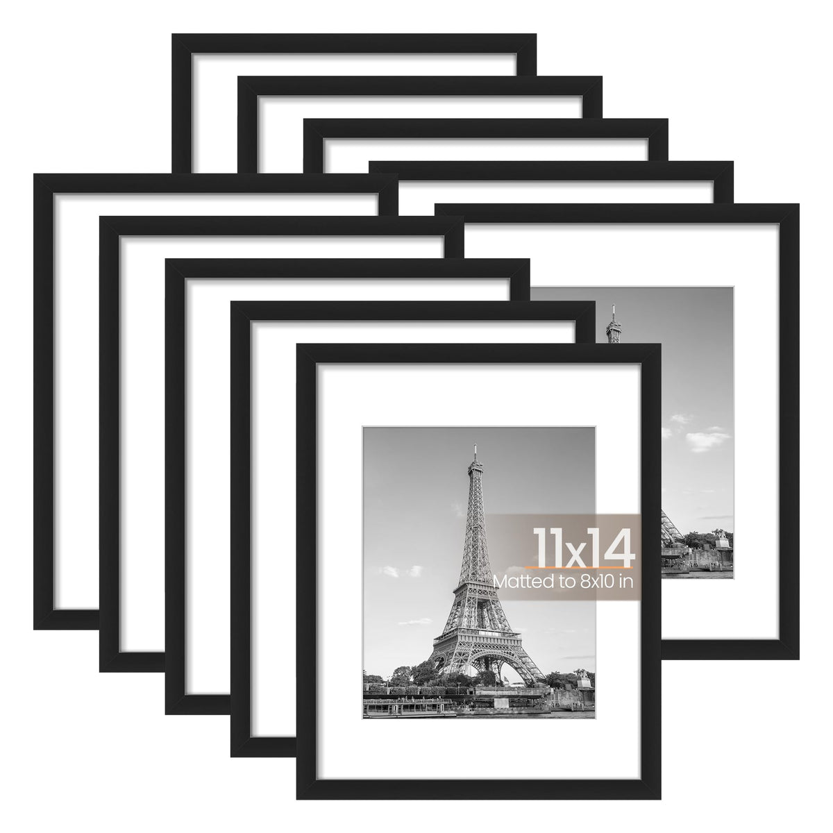 upsimples 11x14 frame set with sturdy acrylic protection for clear display.