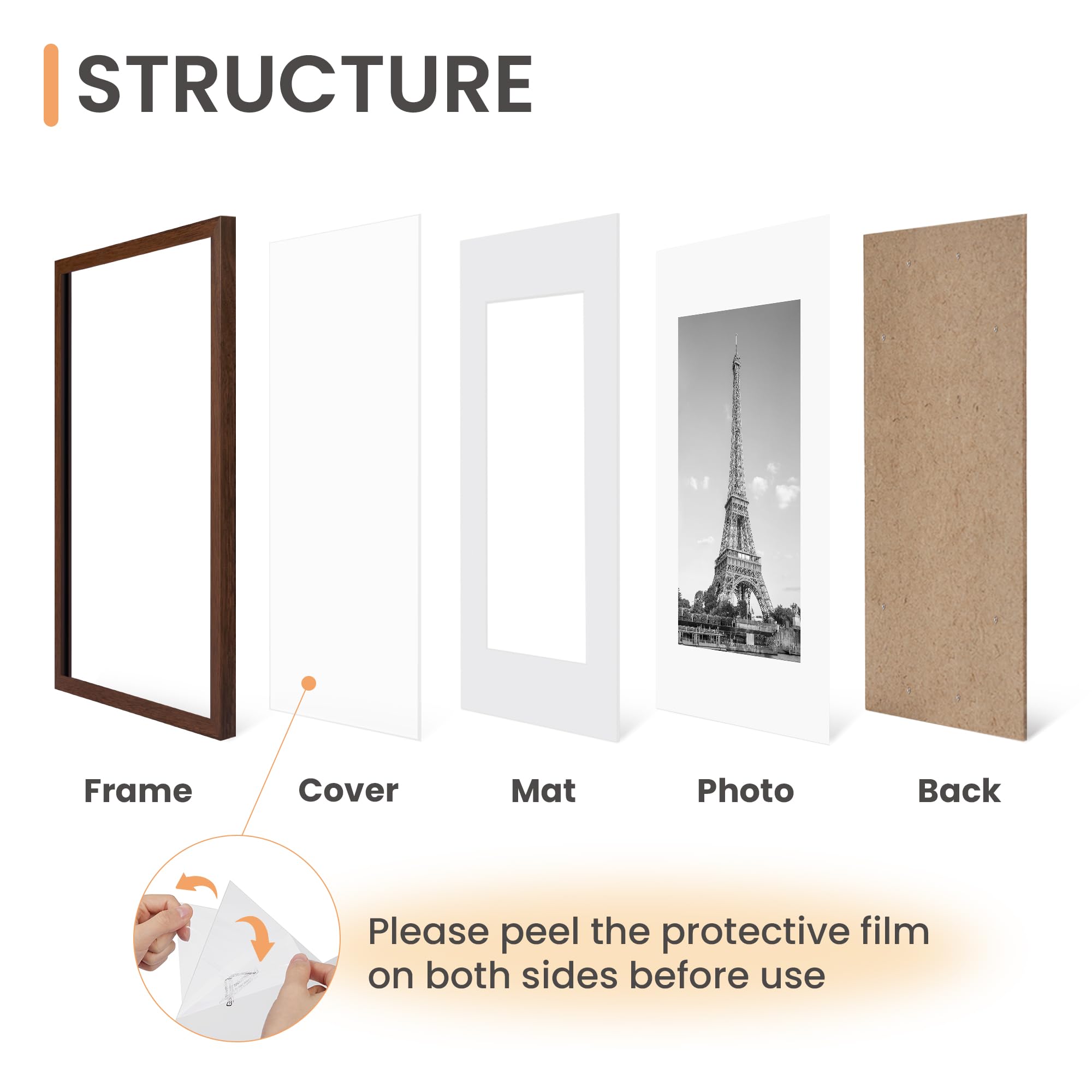upsimples 11x14 frame set5 frame opening detail for secure photos