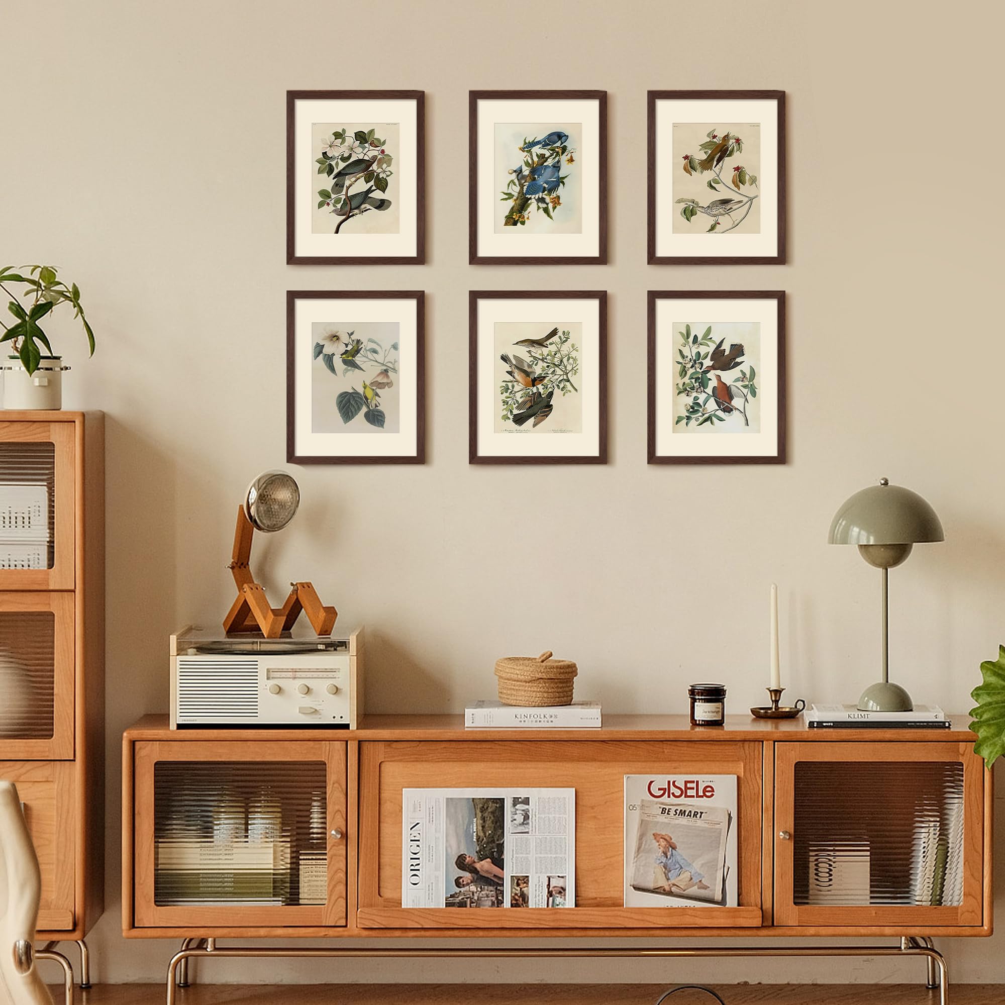 upsimples 11x14 frame set5 front view brown finish showing classic style