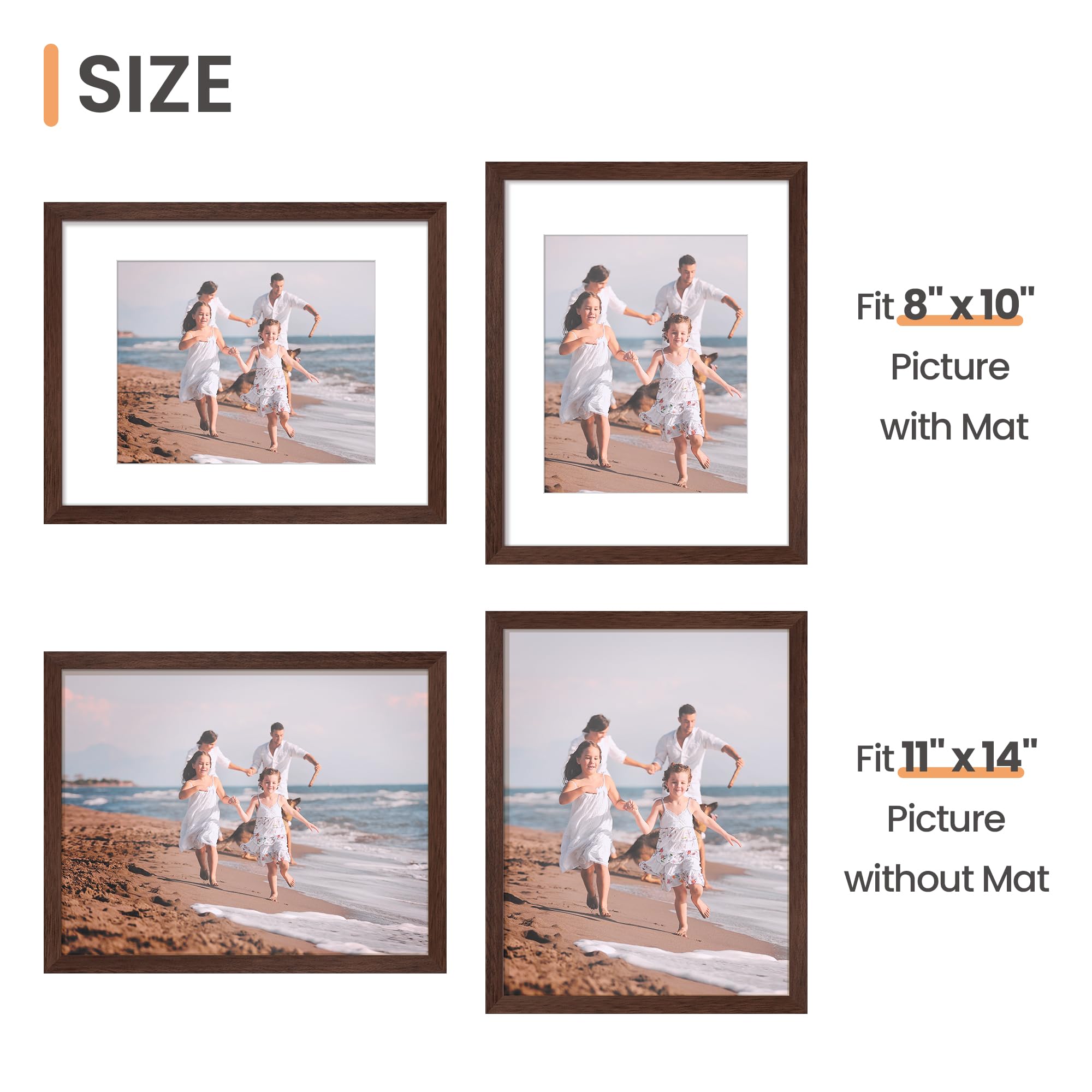 upsimples 11x14 frame set5 hanging vertically in gallery