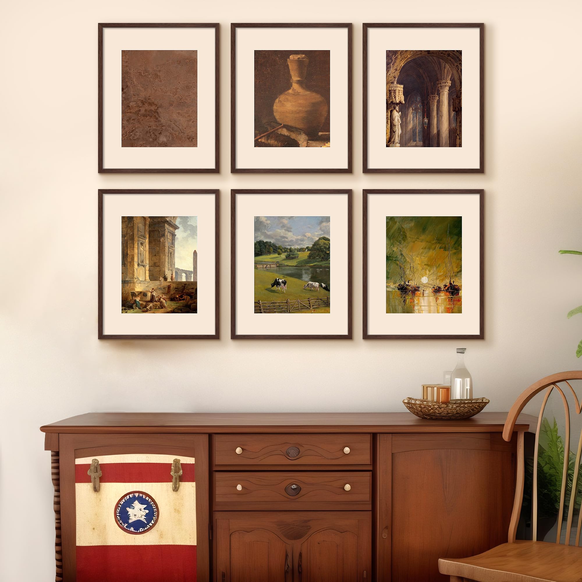 upsimples 11x14 with mat frame option for organized photo displays.