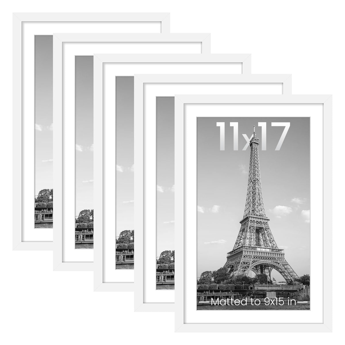 upsimples 11x17 frame set in white for stylish wall gallery displays