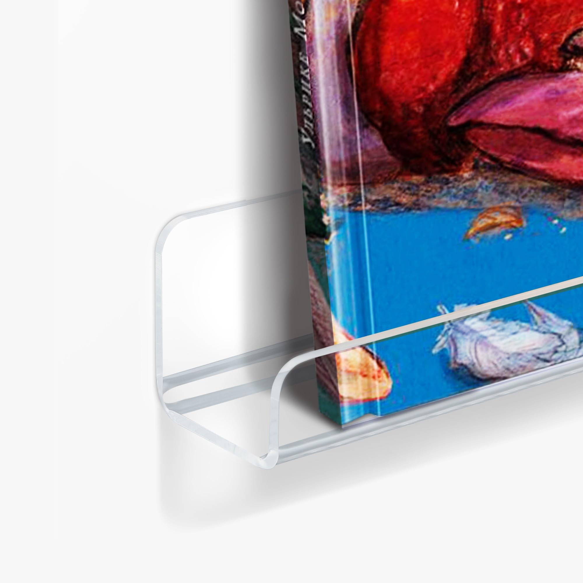 Upsimples 12x1.7x1.7 inches shelves provide reliable, discreet organization for albums or books.