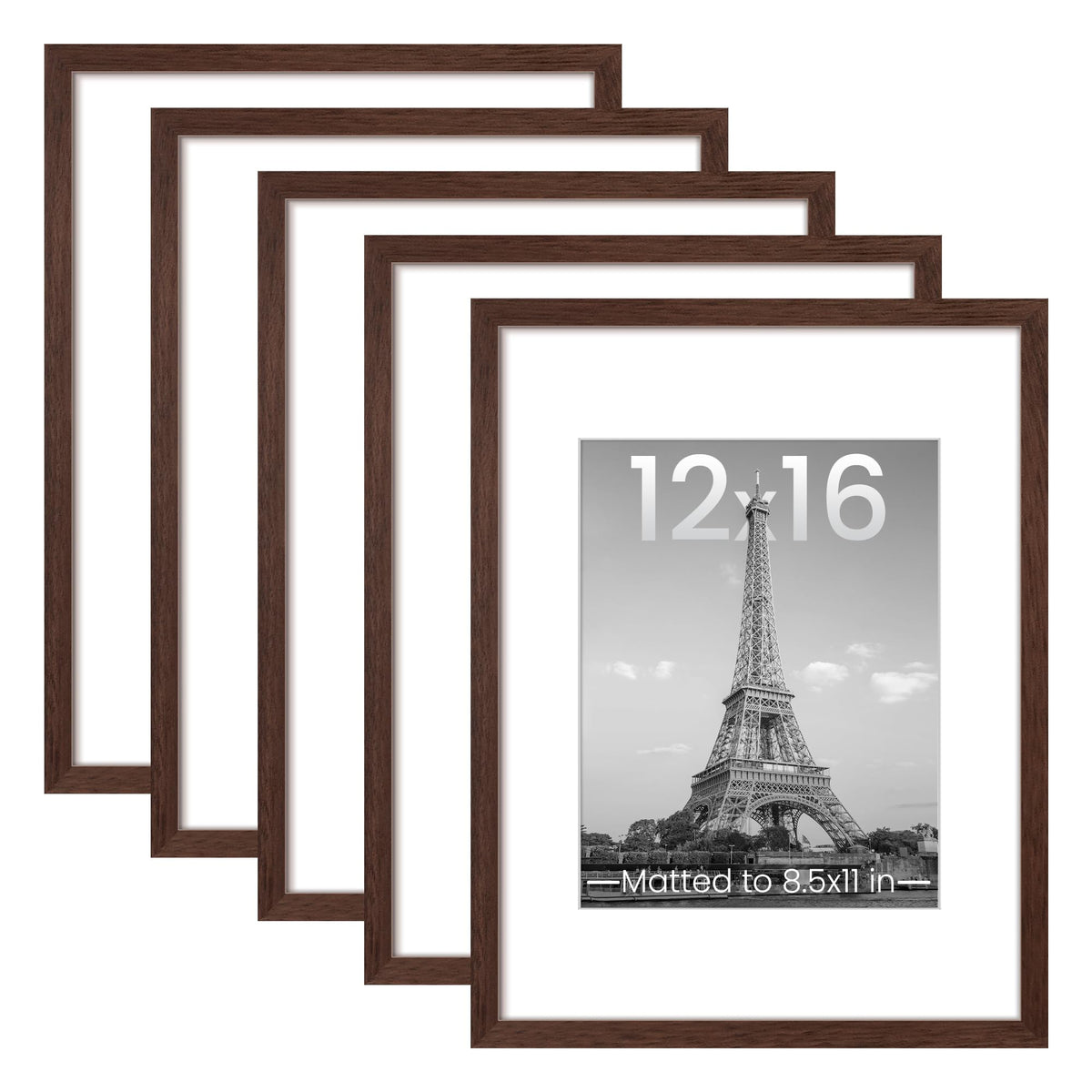 upsimples 12x16 brown frame set ready for a coordinated wall gallery