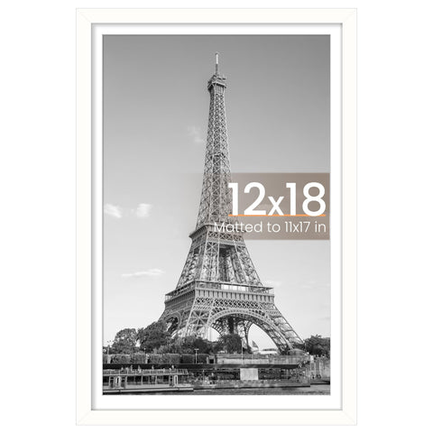 upsimples 12x18 picture frame front view with a clear cover for vibrant photos