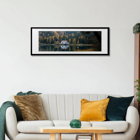 upsimples 12x36 frame back view highlights easy mounting options for horizontal or vertical display