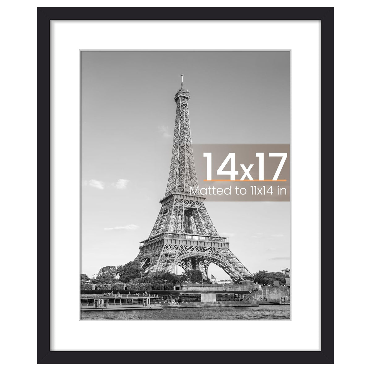 Upsimples 14x17 frame front black for a crisp wall display