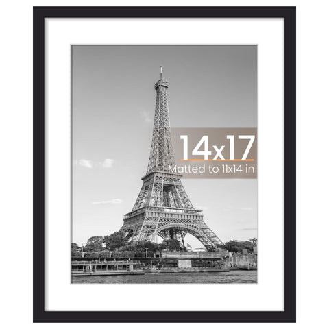 Upsimples 14x17 frame front black for a crisp wall display