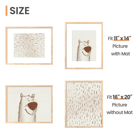 upsimples 16x20 frame cover closeup highlights material and clarity