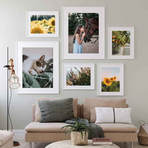 upsimples 16x20 frame set collage-hang demonstrates versatile wall display.