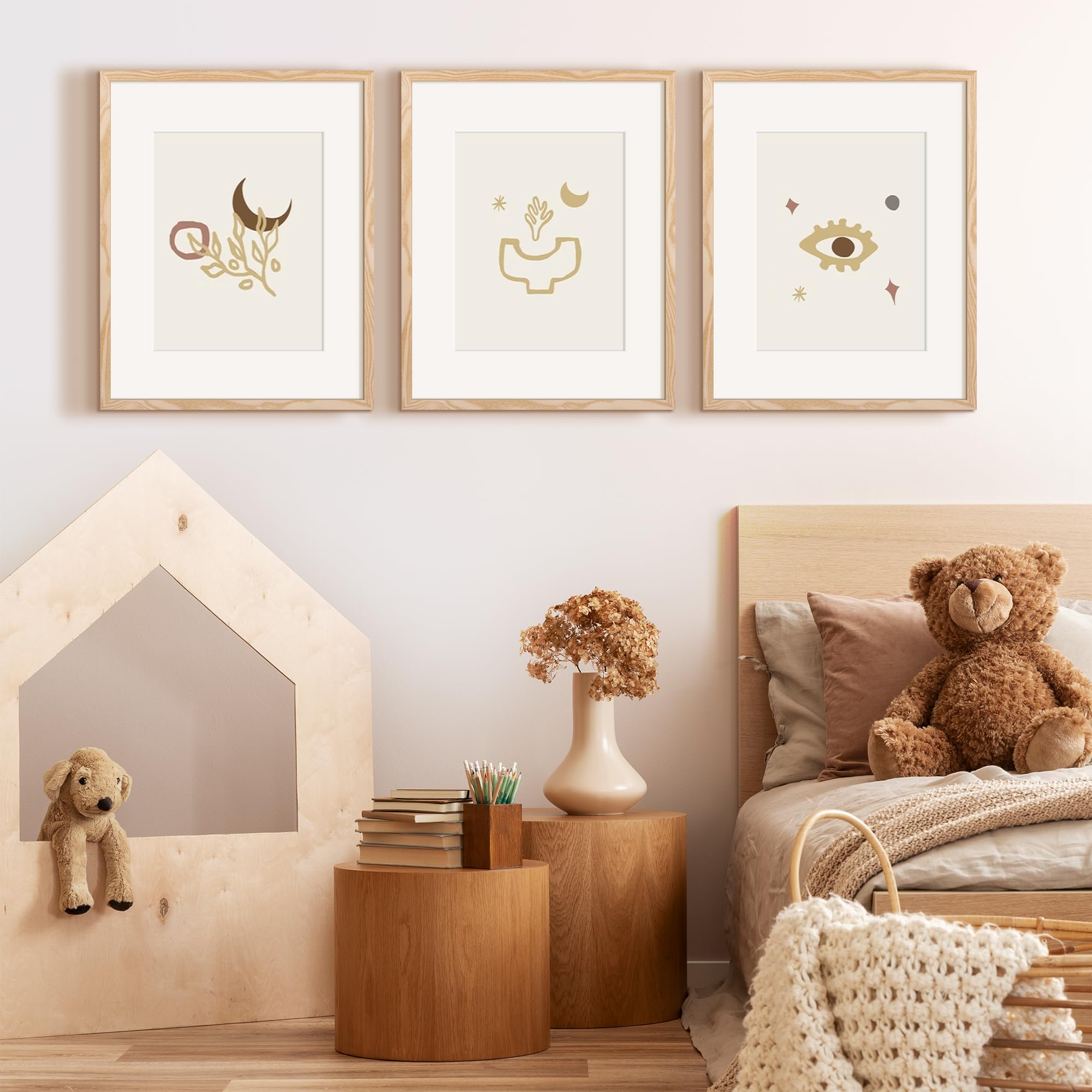 upsimples 16x20 frame set with mat displays 11x14 photos neatly and securely