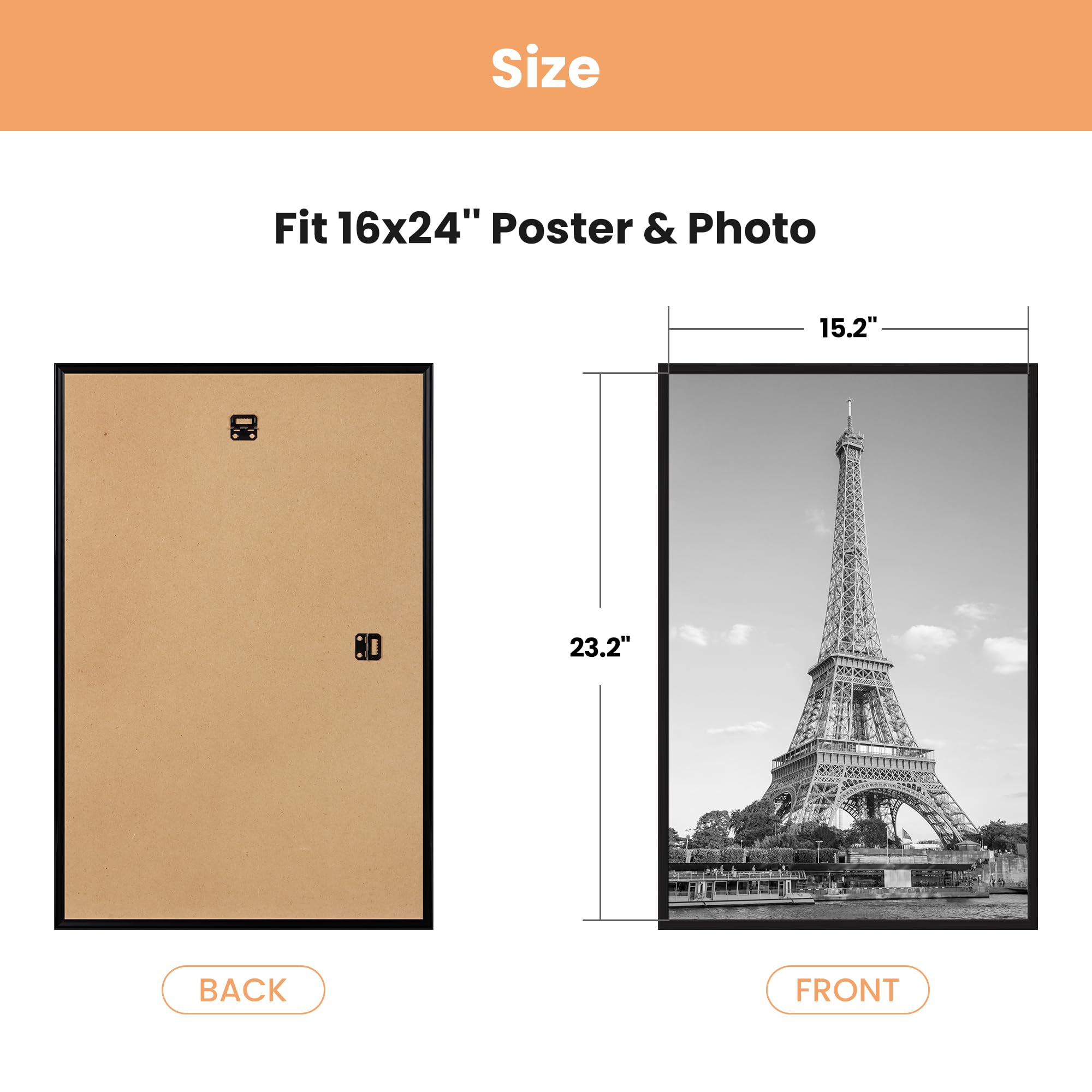 Upsimples scratch-proof cover protects posters from scratches during display.