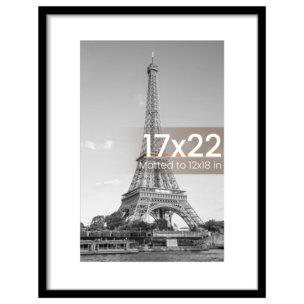 Upsimples 17x22 frame front view for a clean poster display.