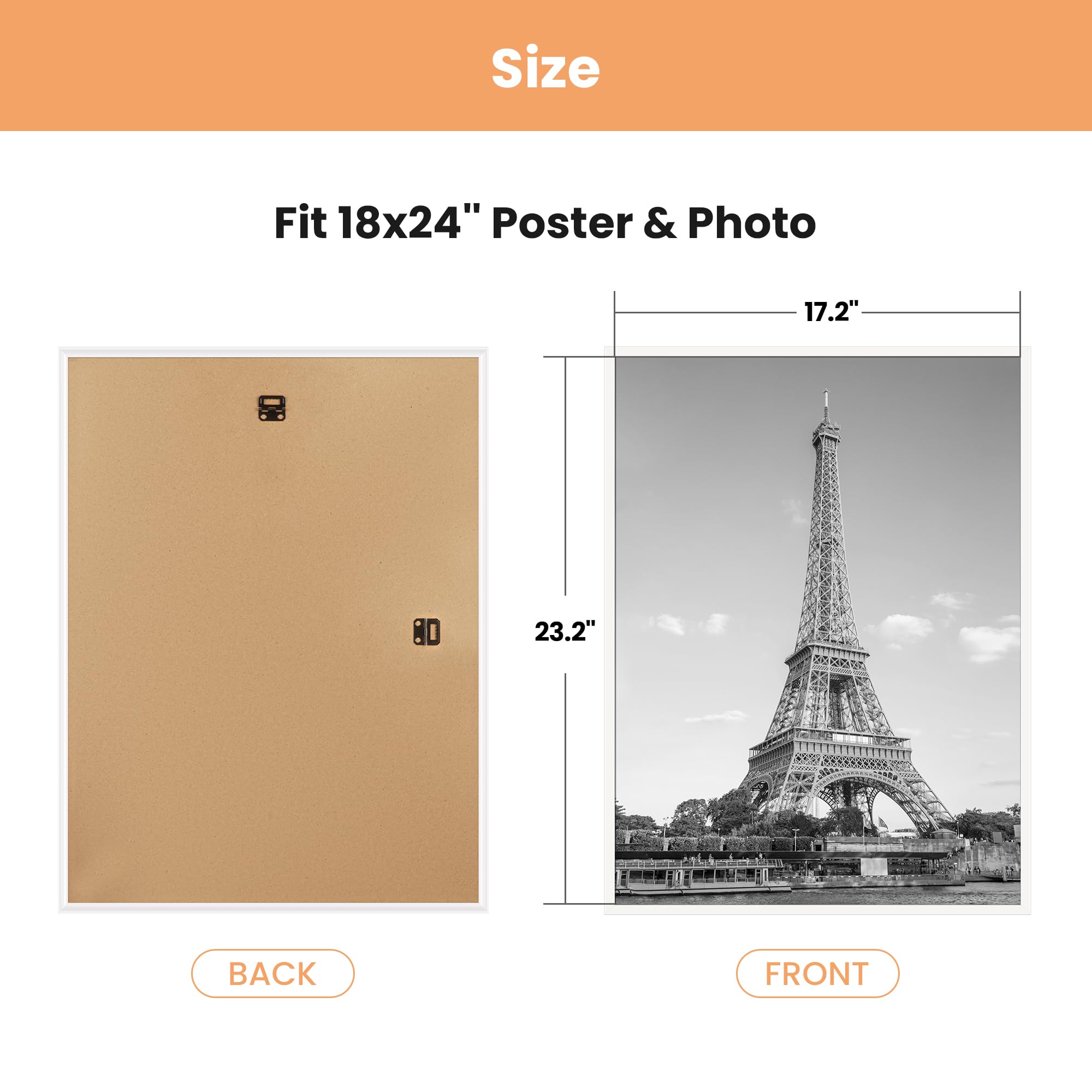 upsimples 18x24 frame protective film highlights scratch resistance during setup