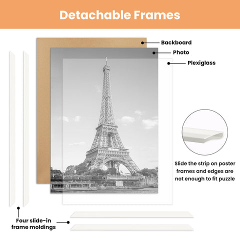 upsimples 18x24 frame wall mounting options for vertical or horizontal display