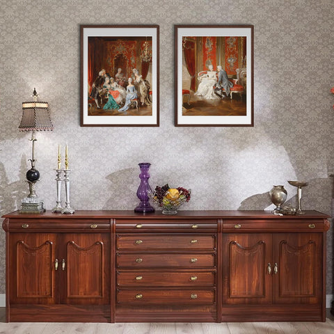 Upsimples frame side view highlights a slim profile ideal for contemporary wall decor.