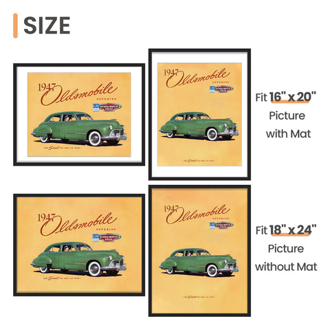 upsimples 18x24 frame without mat display fits 18x24 posters securely