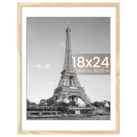 upsimples 18x24 picture frame front view shows a clear, durable display for photos