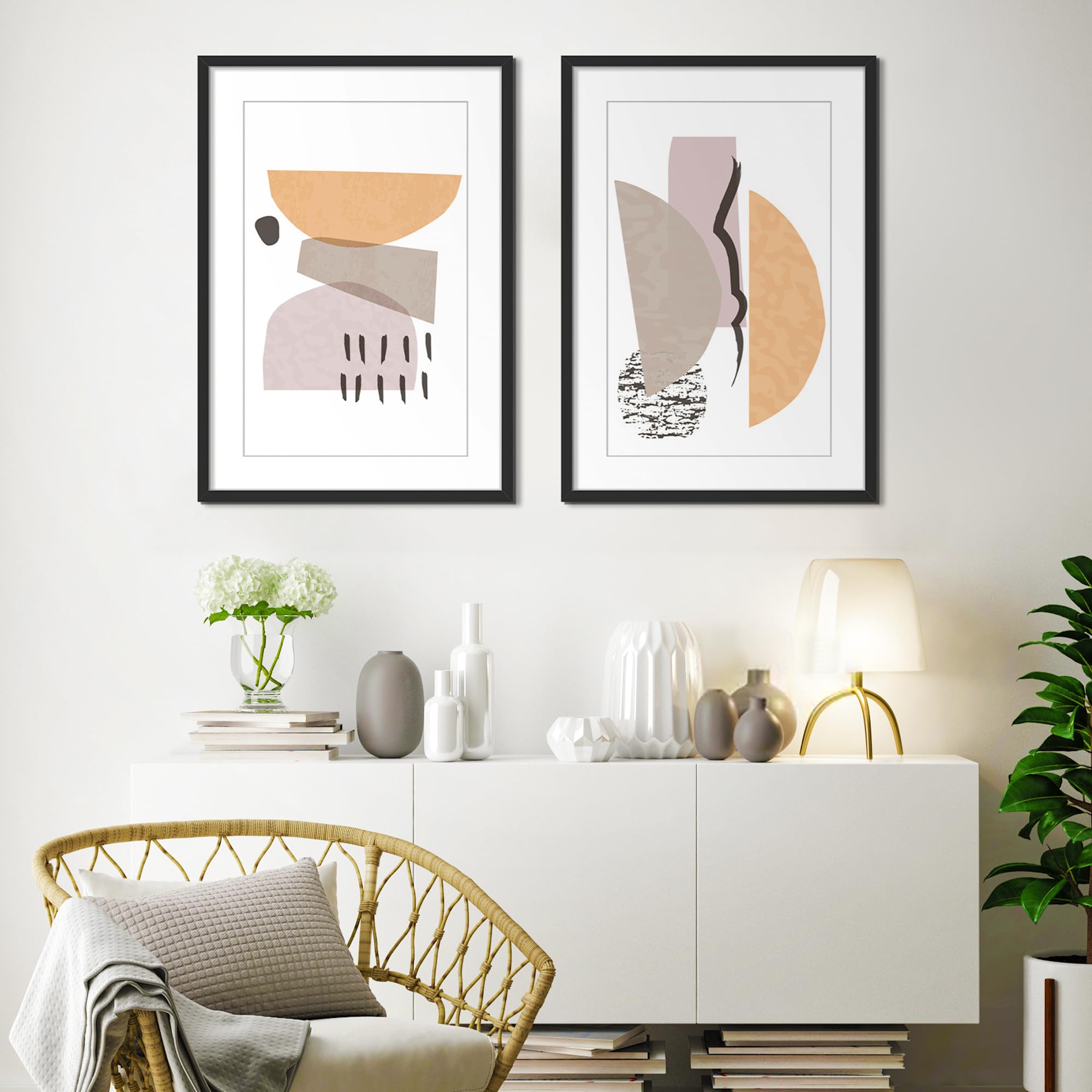 Upsimples 18x26 frame back view with versatile wall mounting options.