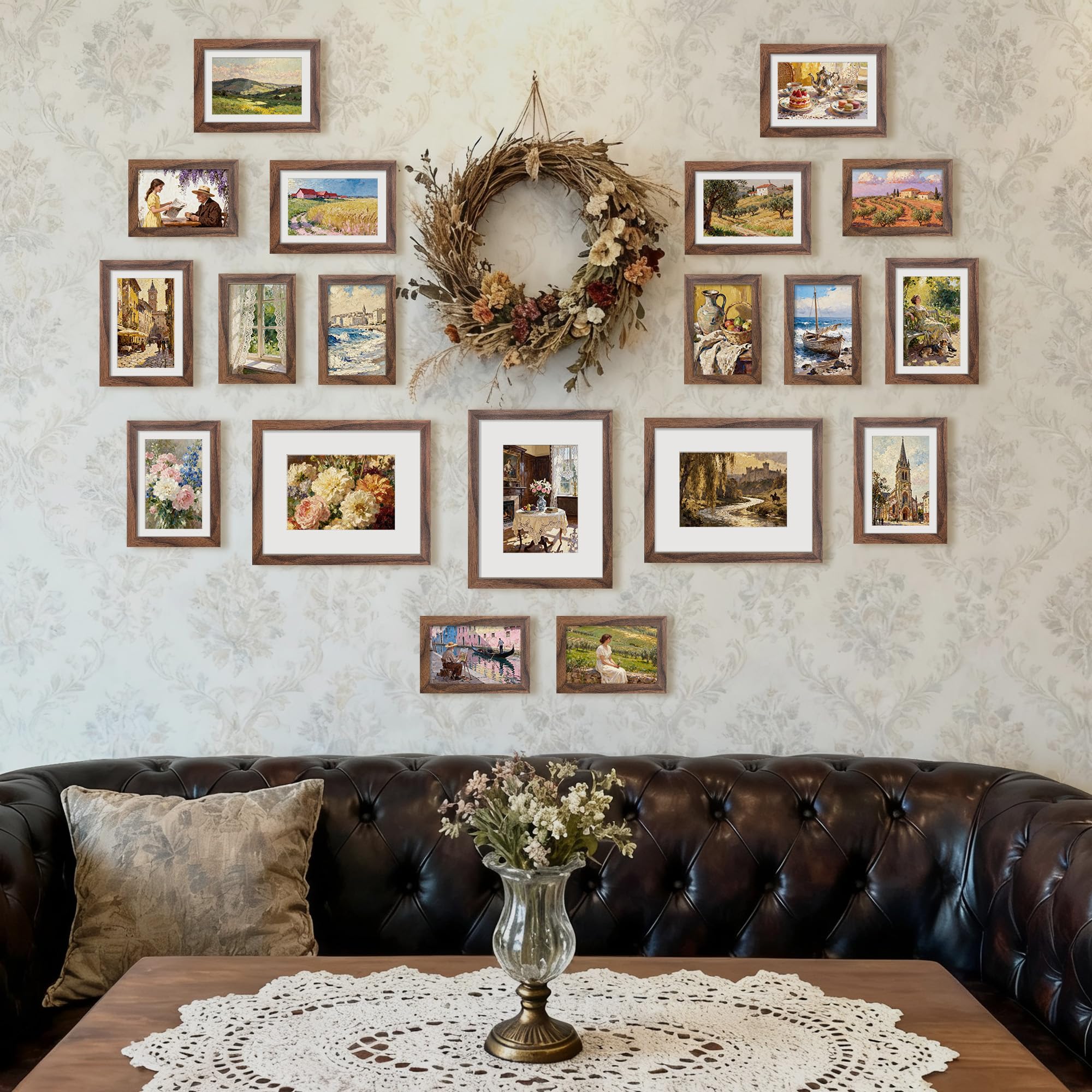 upsimples 19 pack collage frame 4x6 – compact option for shelves