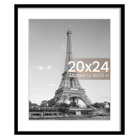 upsimples 20x24 frame front view with clear HD cover for photos