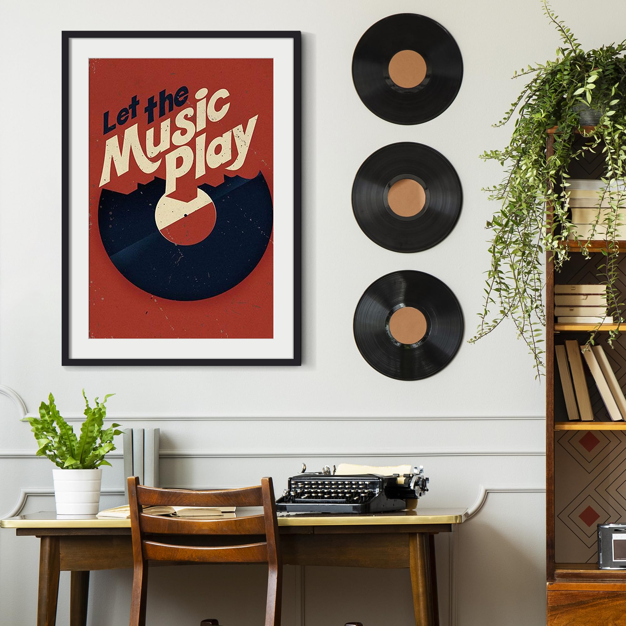 Upsimples 20x30 display inside frame with mat offers balanced borders.