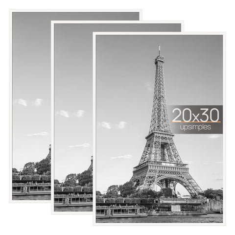 Upsimples 20x30 frame front view offers a crisp, protected display for posters.