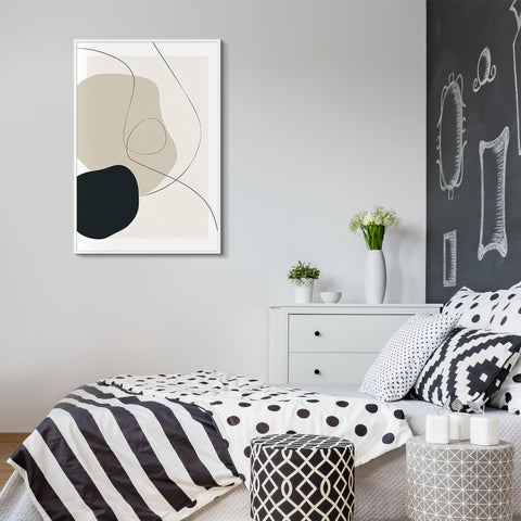 Upsimples 20x30 frame side view shows lightweight, durable construction for daily wall art.