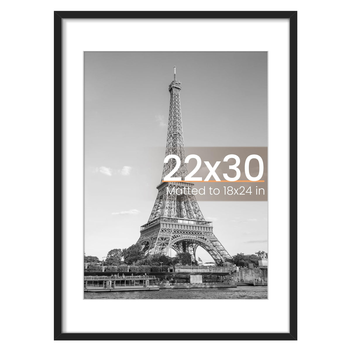 Upsimples 22x30 frame front view highlighting sturdy build and clear viewing window.