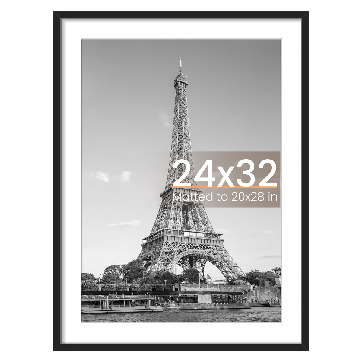 upsimples 24x32 poster frame front view shows a clean, modern display for photos and art