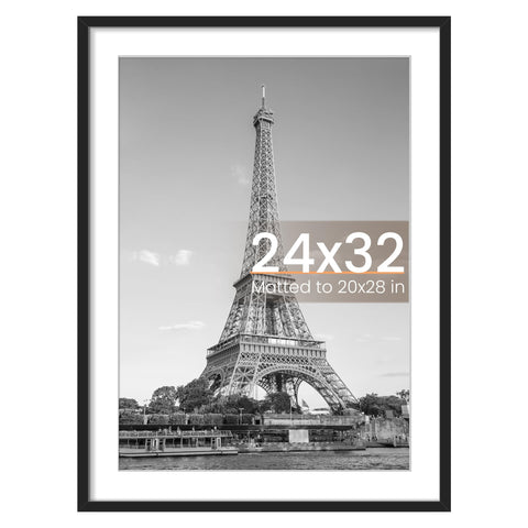upsimples 24x32 poster frame front view shows a clean, modern display for photos and art