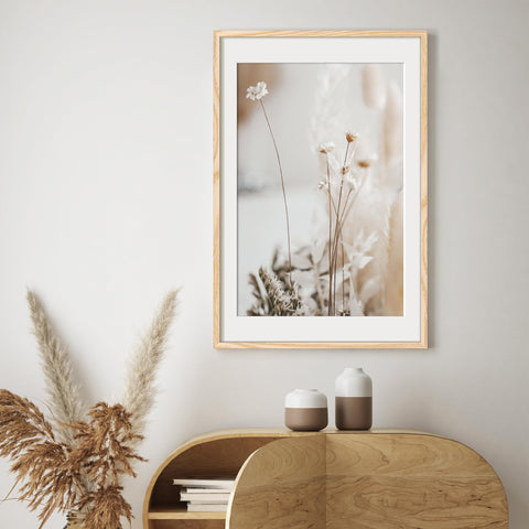 upsimples 24x36 poster frame natural back view with easy access