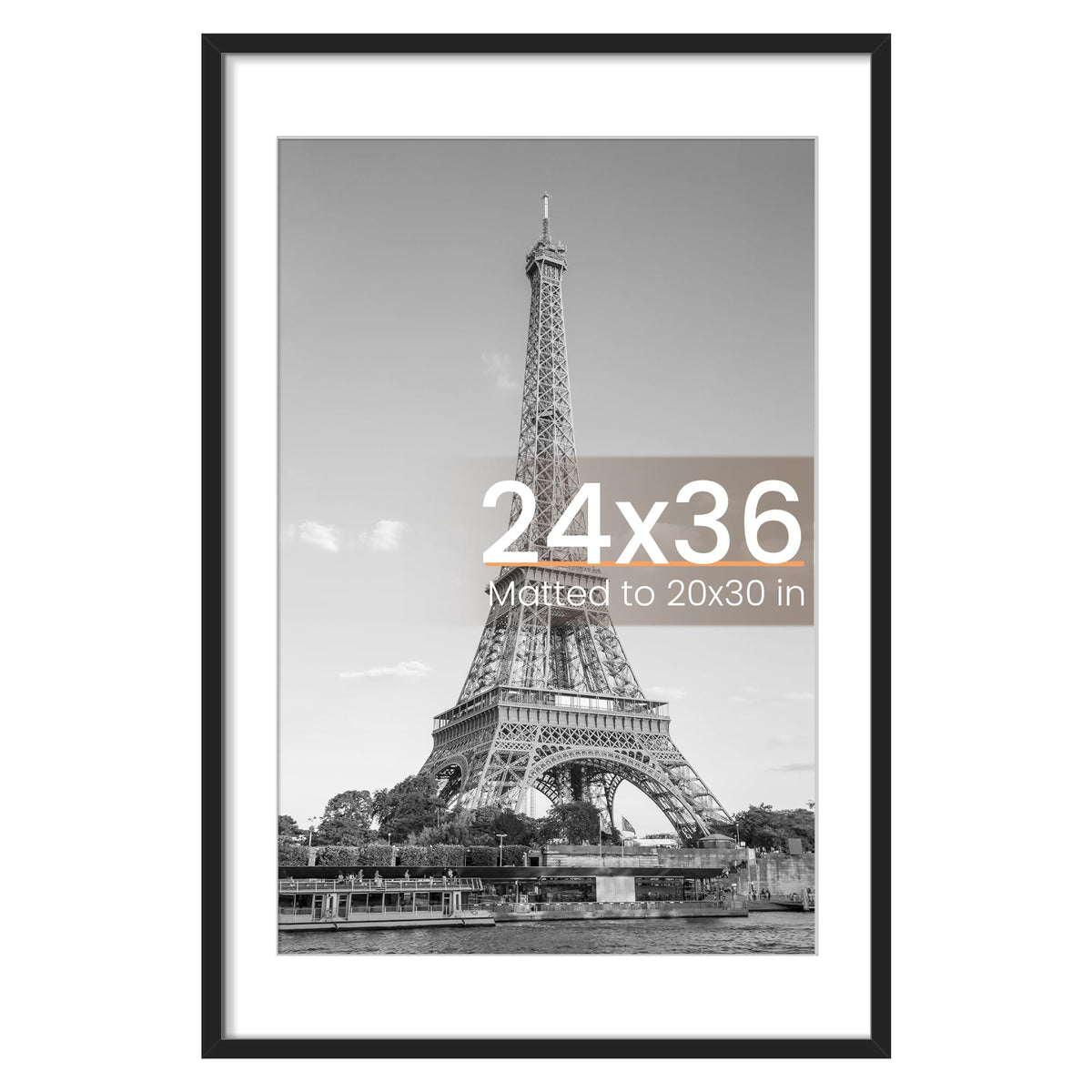 upsimples 24x36 poster frame with mat highlights 20x30 art with a clean border