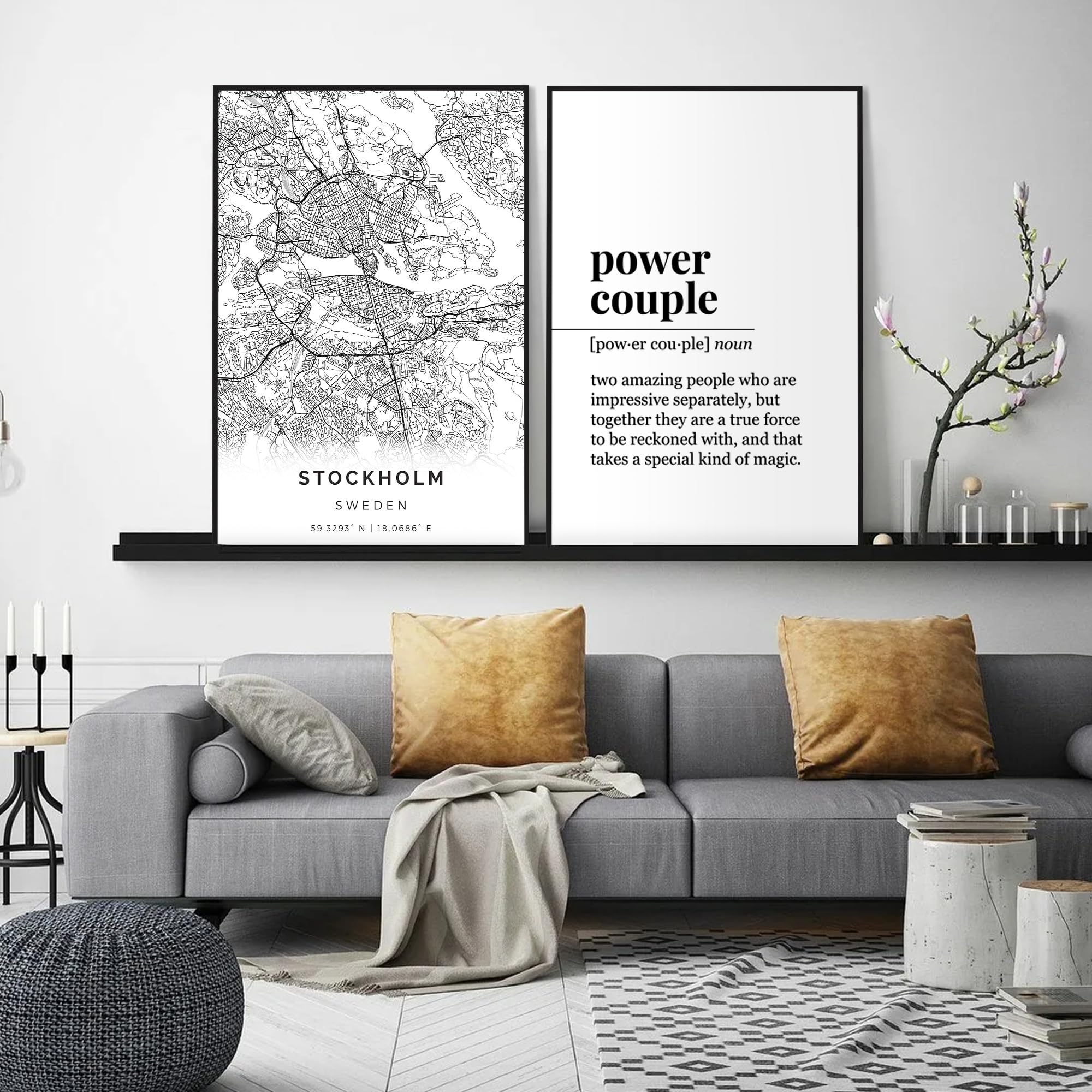 Upsimples 27x40 black poster frame interior showing easy slide-in loading.