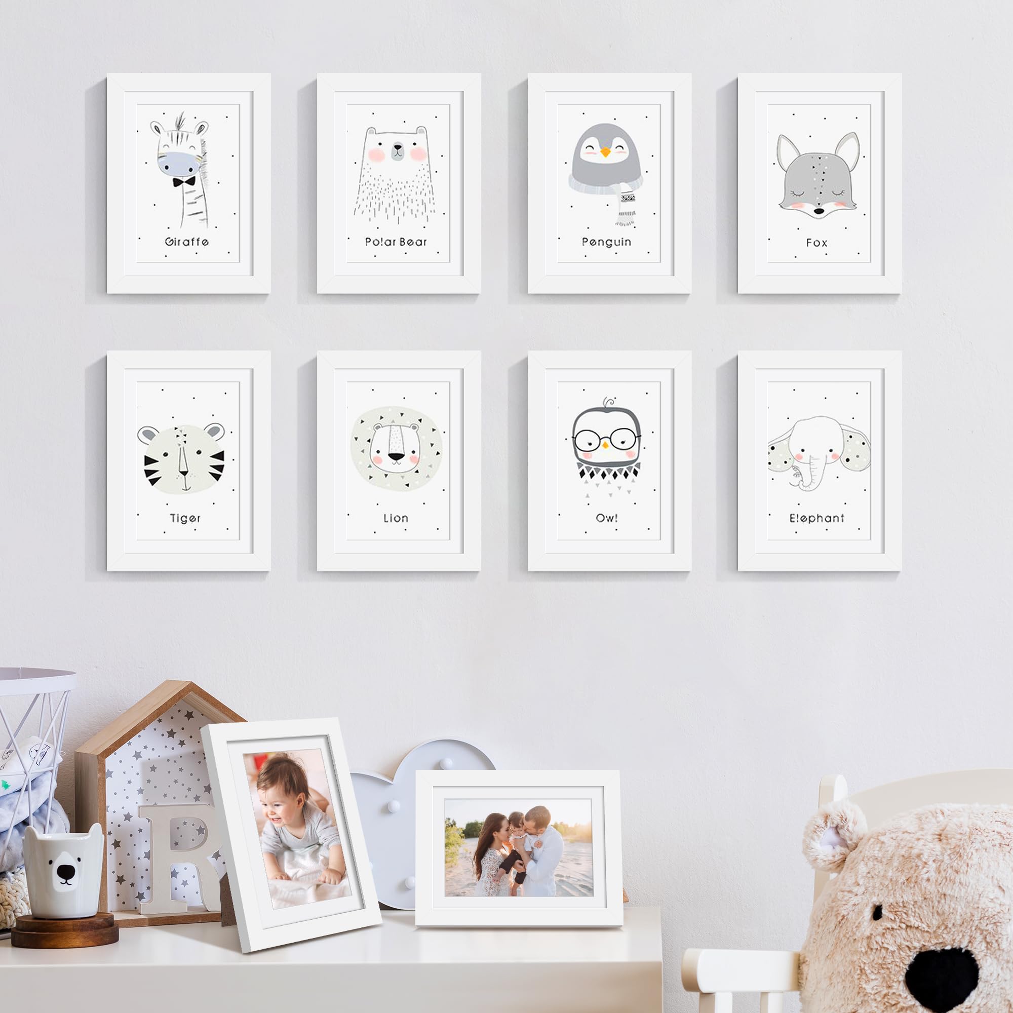 upsimples 5x7 frame with acrylic detail protects photos from dust.