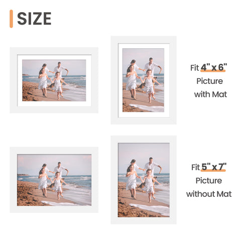 upsimples 5x7 frame versatile display for wall or table.