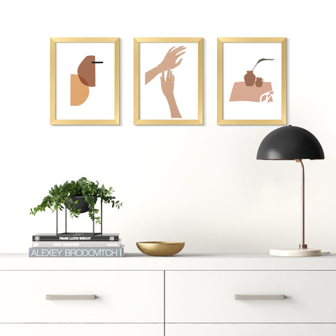 upsimples 6x8 frames with mats in gold for family photos.