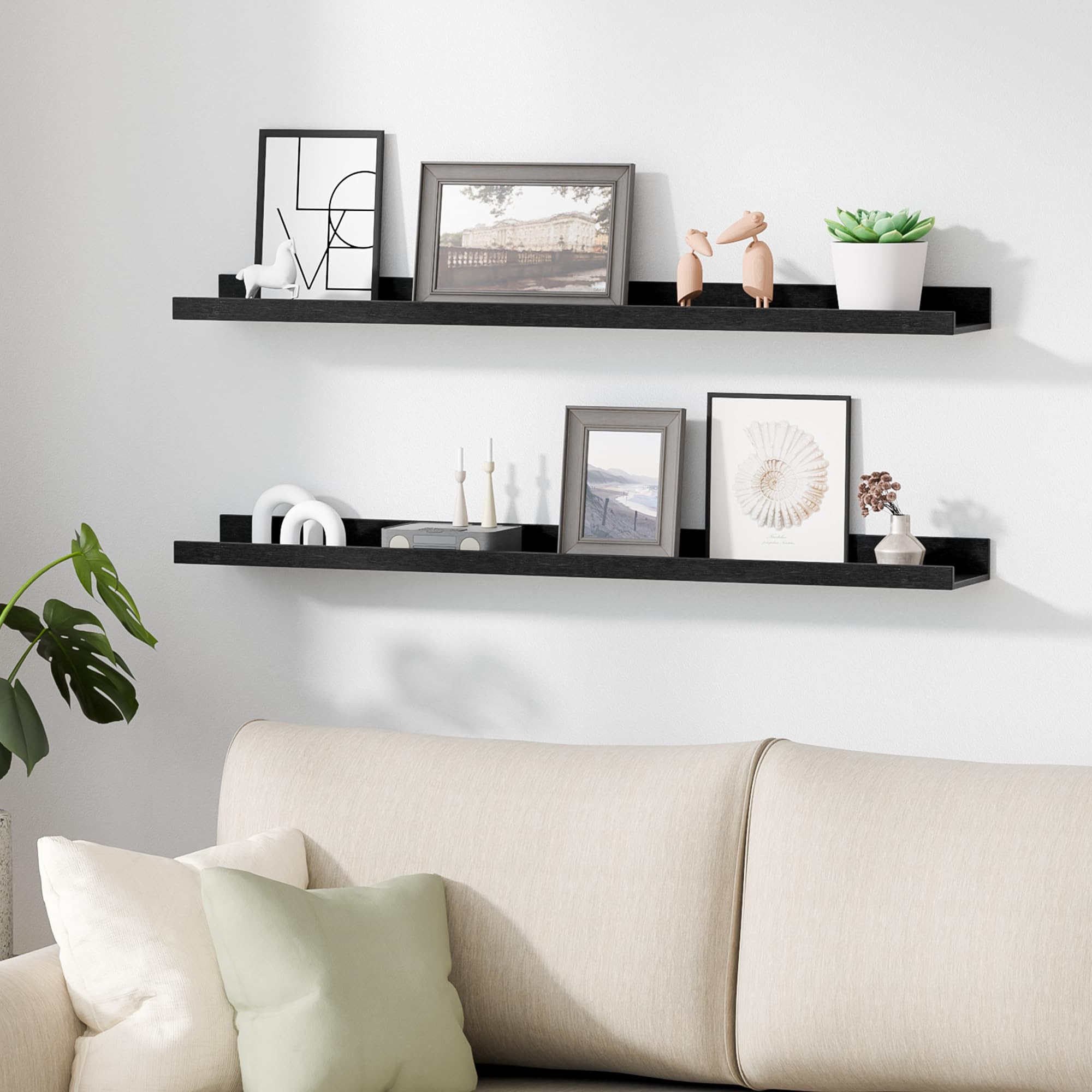 Upsimples 71-inch long display formed by 6-pack setup.