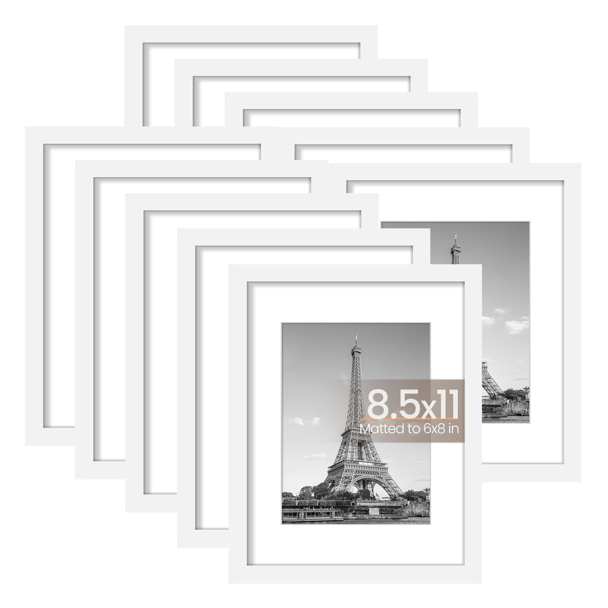 Upsimples 8.5x11 frame set shown for versatile wall or tabletop display