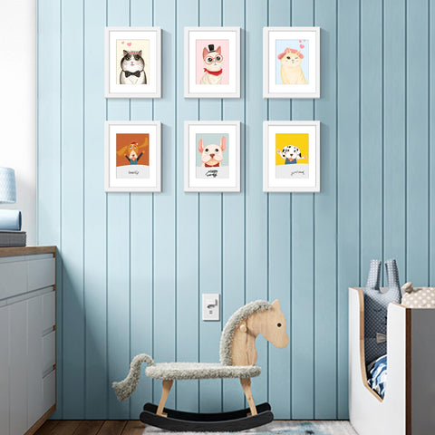 upsimples 8.5x11 frame without mat in a crisp white finish for display