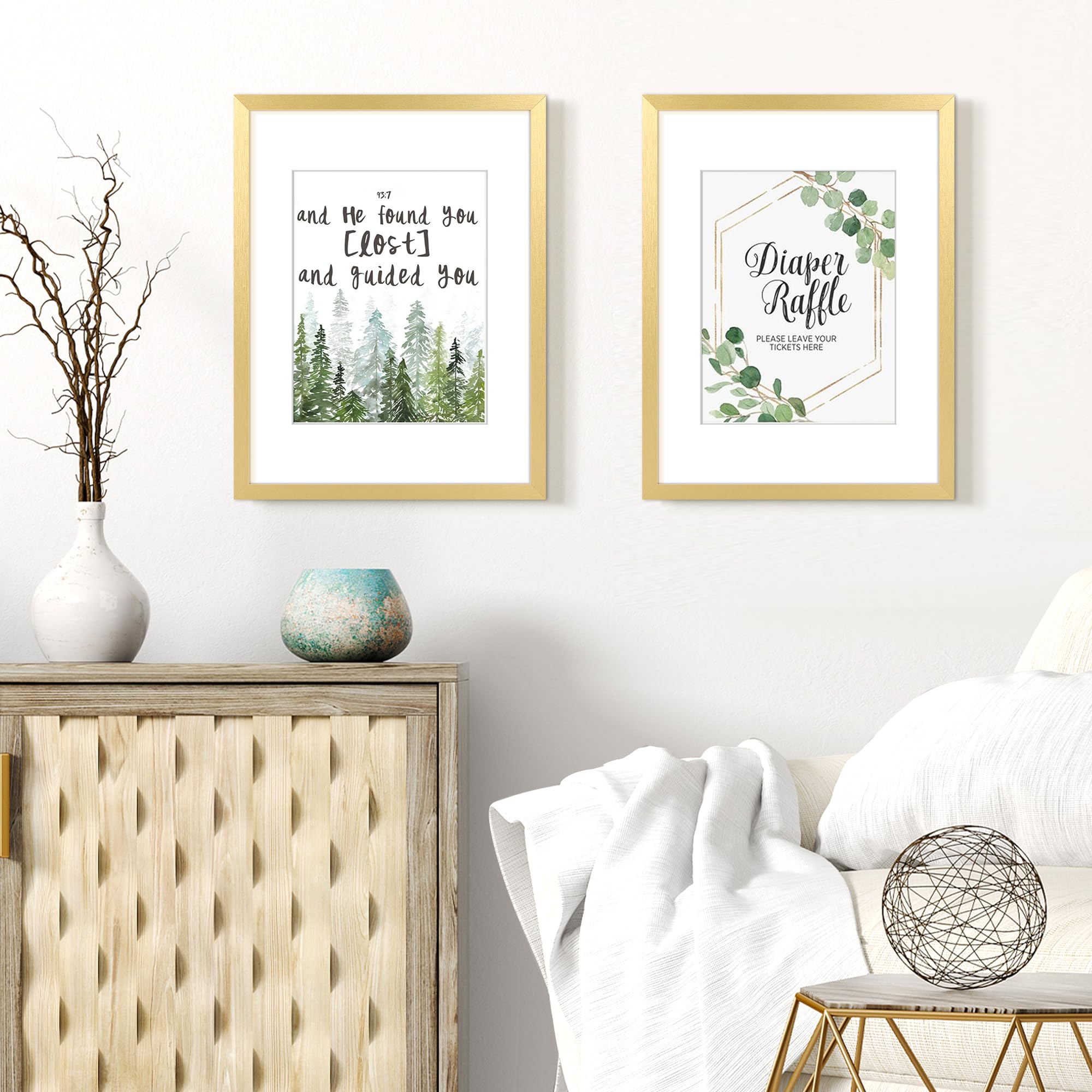 Upsimples 8.5x11 with mat frame ready to showcase photos
