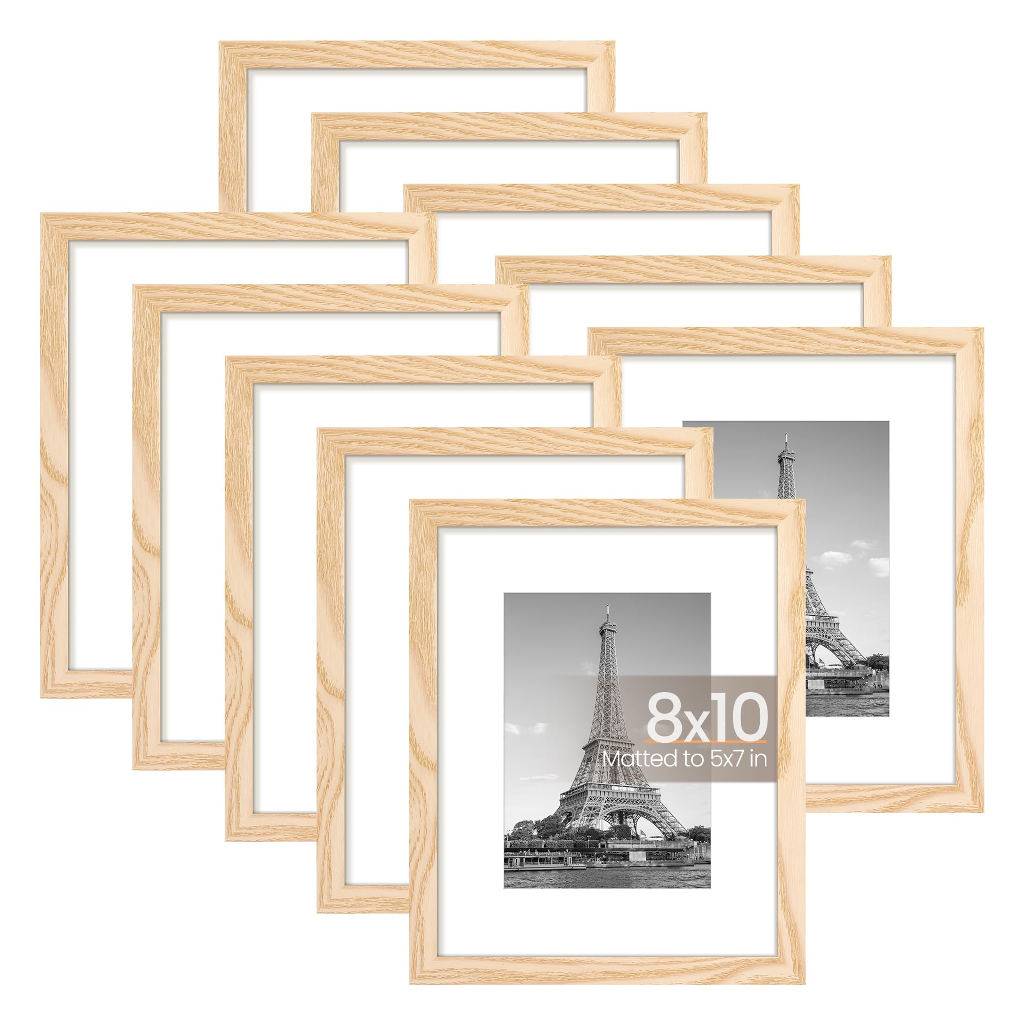 Upsimples 8x10 frame set on wall for a cohesive photo collage