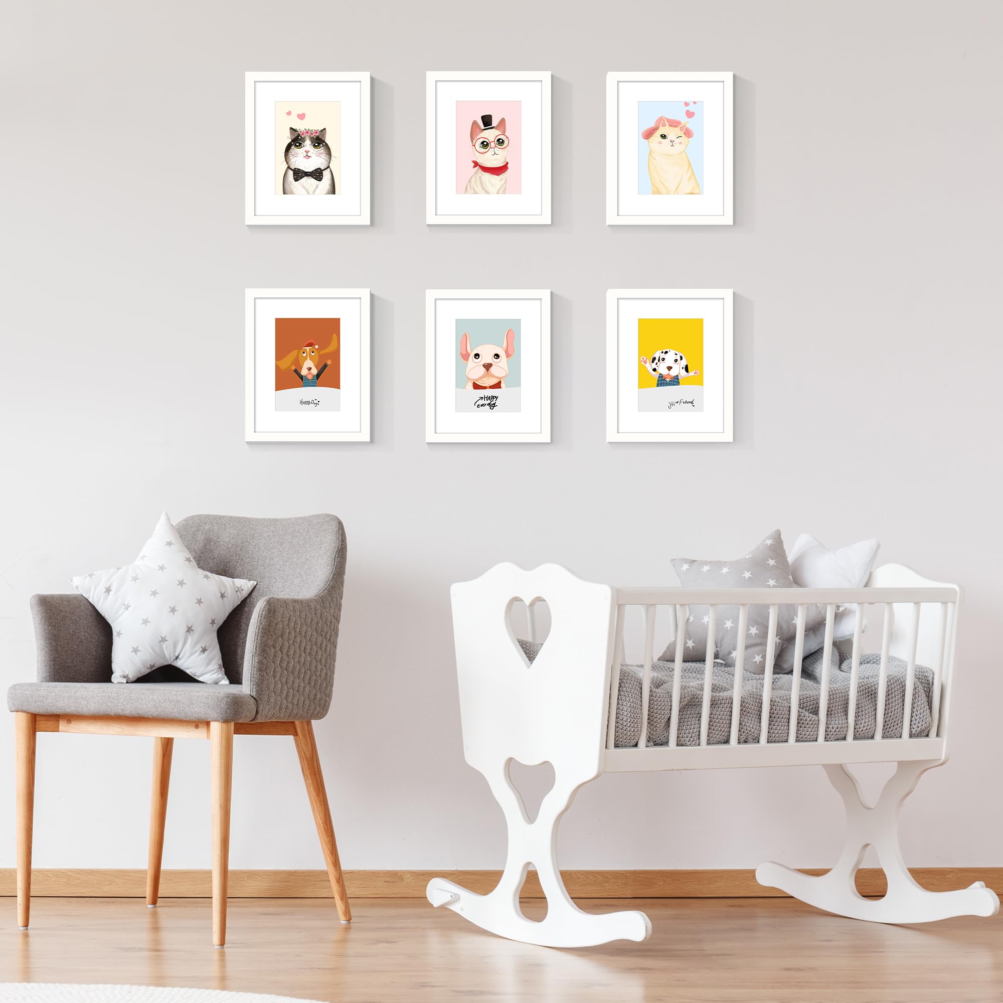 upsimples 8x10 frame with mat mounted on wall