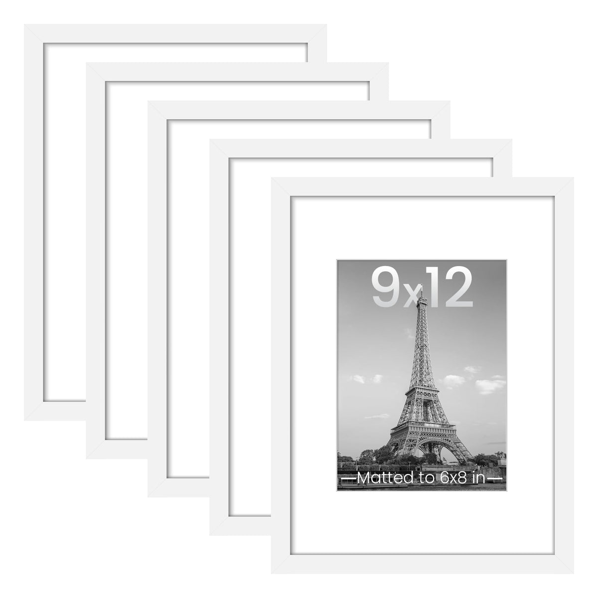 upsimples 9x12 frame set without mat for large photo display.